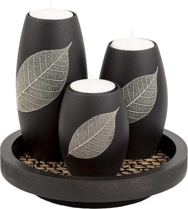 IYARA CRAFT Tealight Candle Holders with Candle Tray